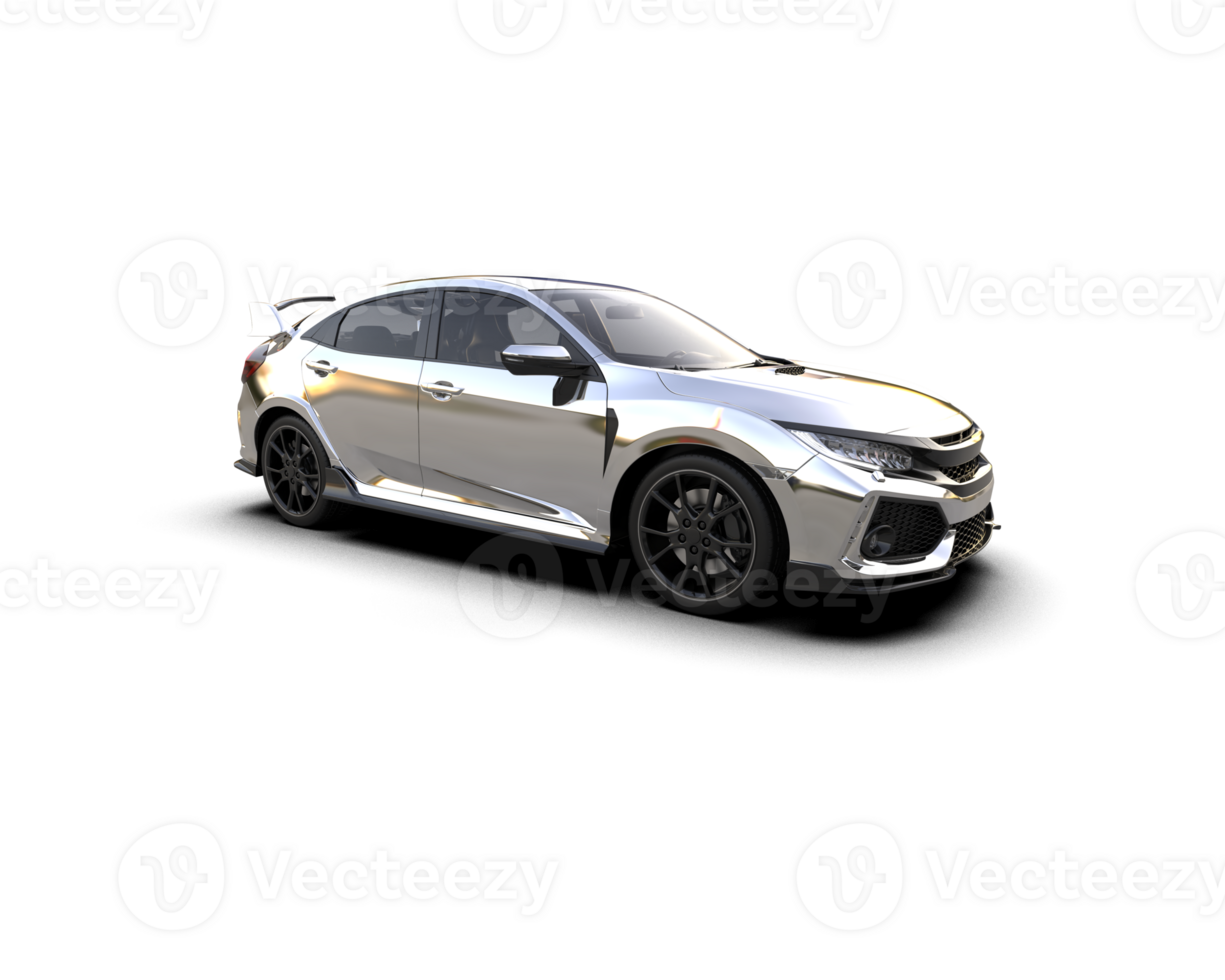 Modern car isolated on background. 3d rendering - illustration png