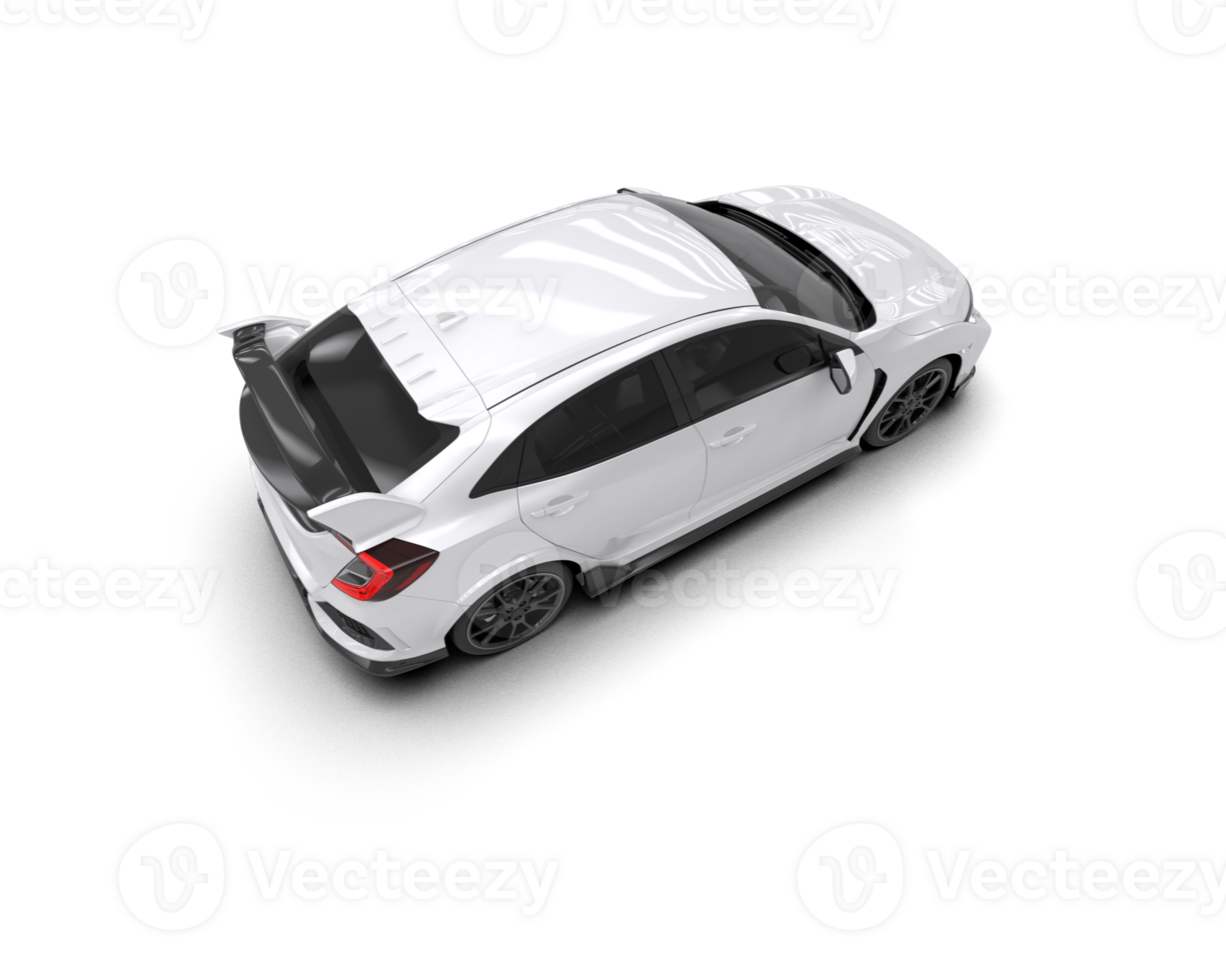 Modern car isolated on background. 3d rendering - illustration png