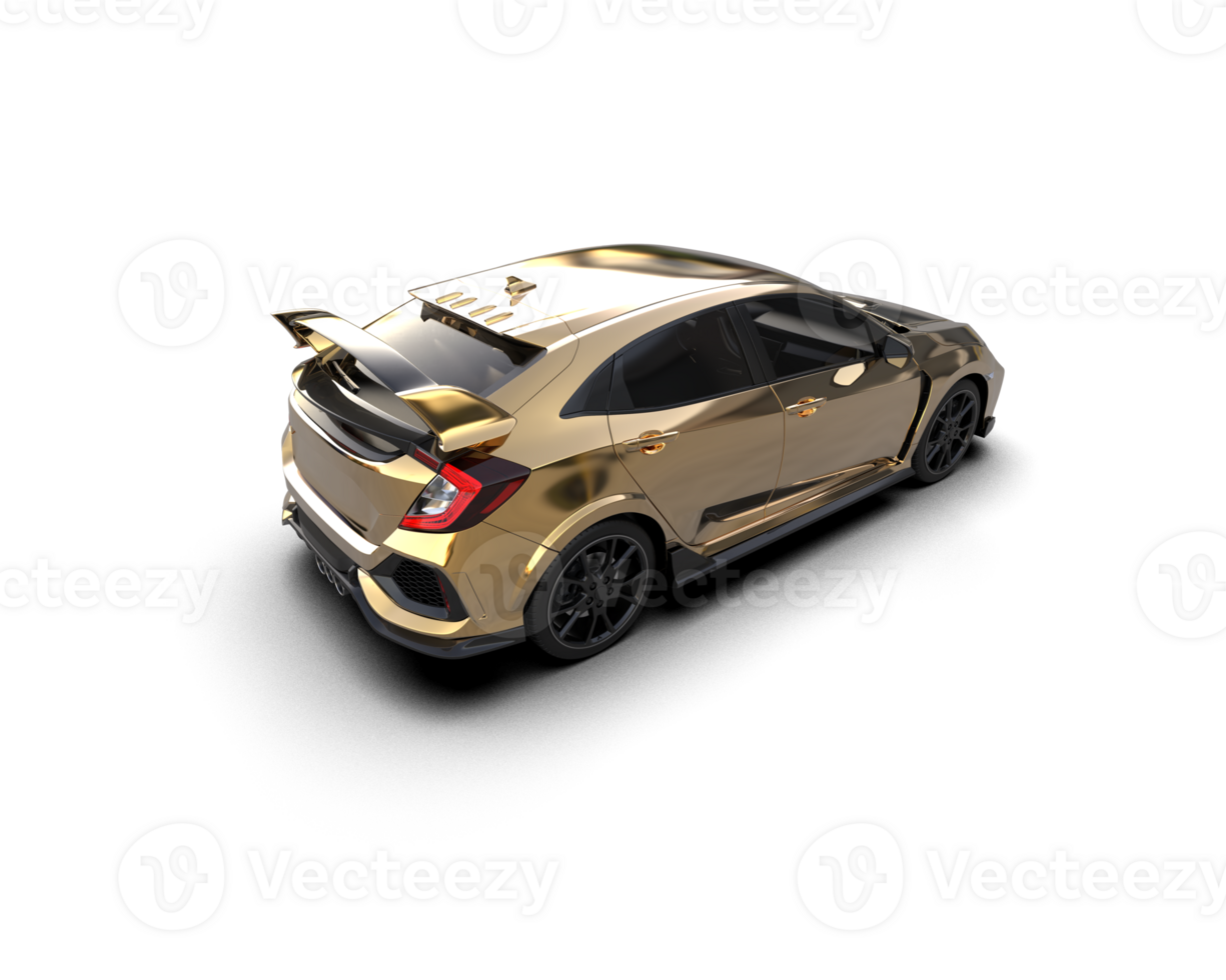Modern car isolated on background. 3d rendering - illustration png