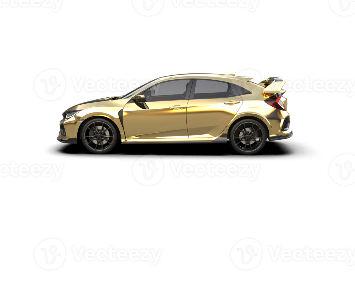 Modern car isolated on background. 3d rendering - illustration png