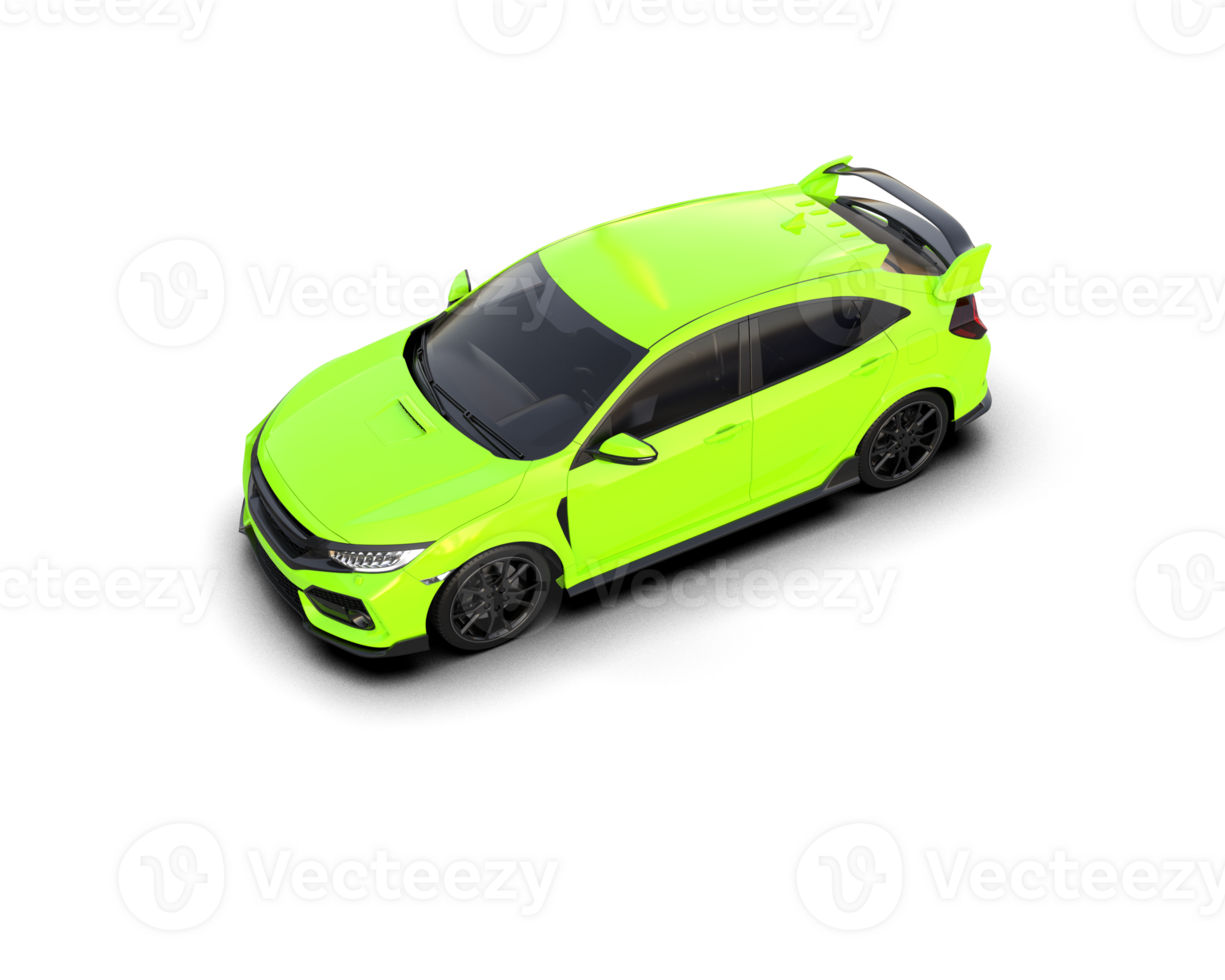 Modern car isolated on background. 3d rendering - illustration png
