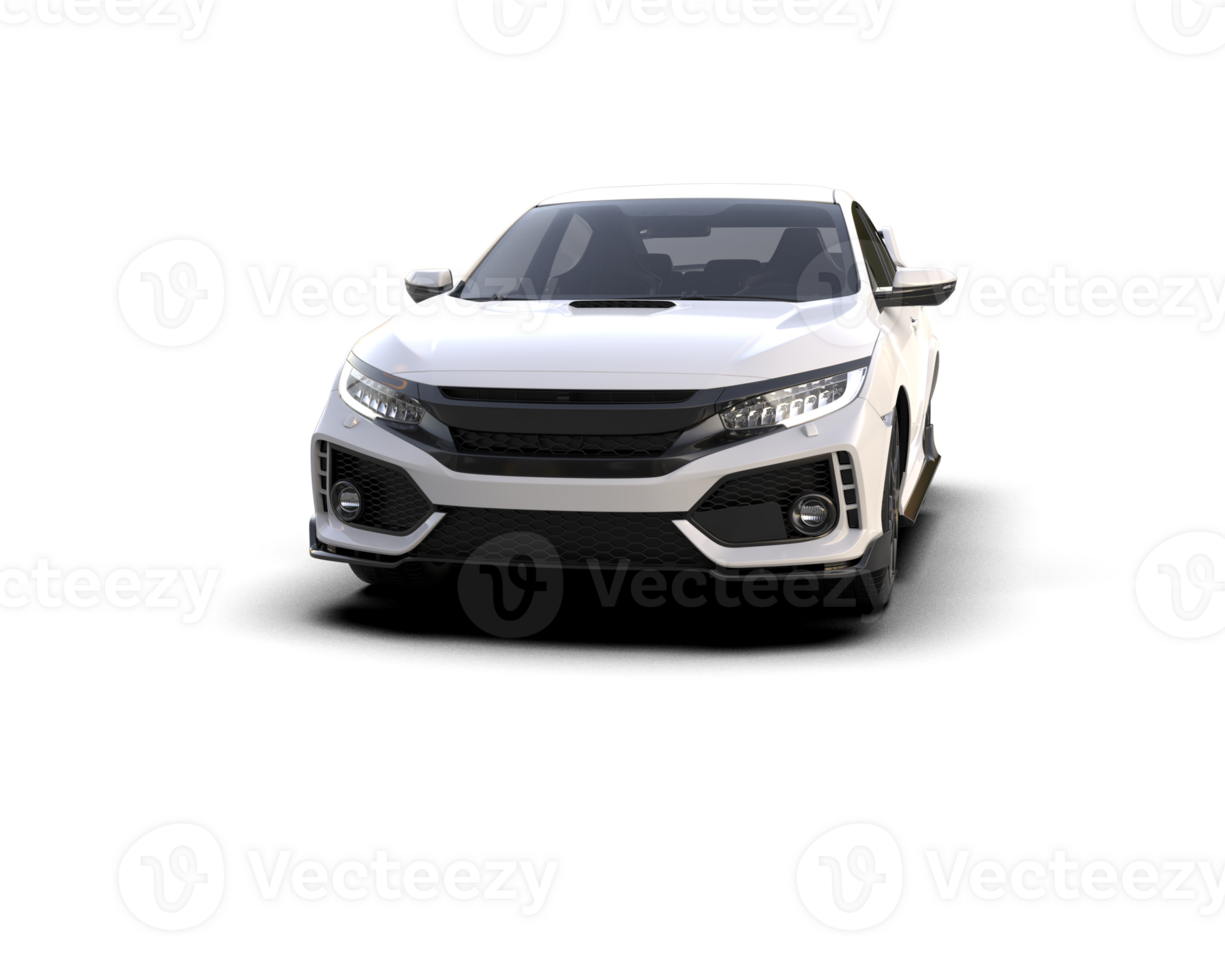 Modern car isolated on background. 3d rendering - illustration png