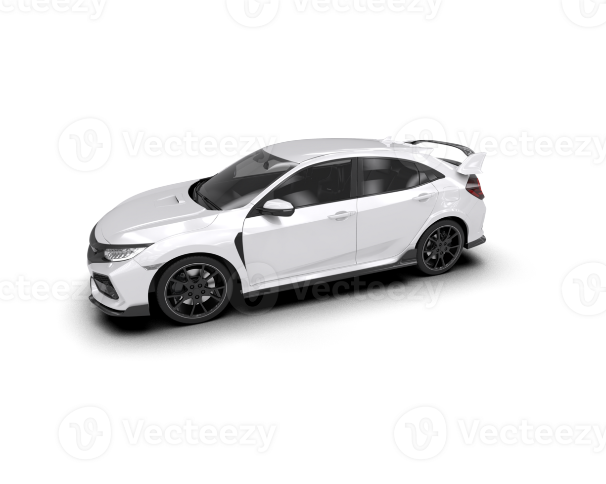 Modern car isolated on background. 3d rendering - illustration png