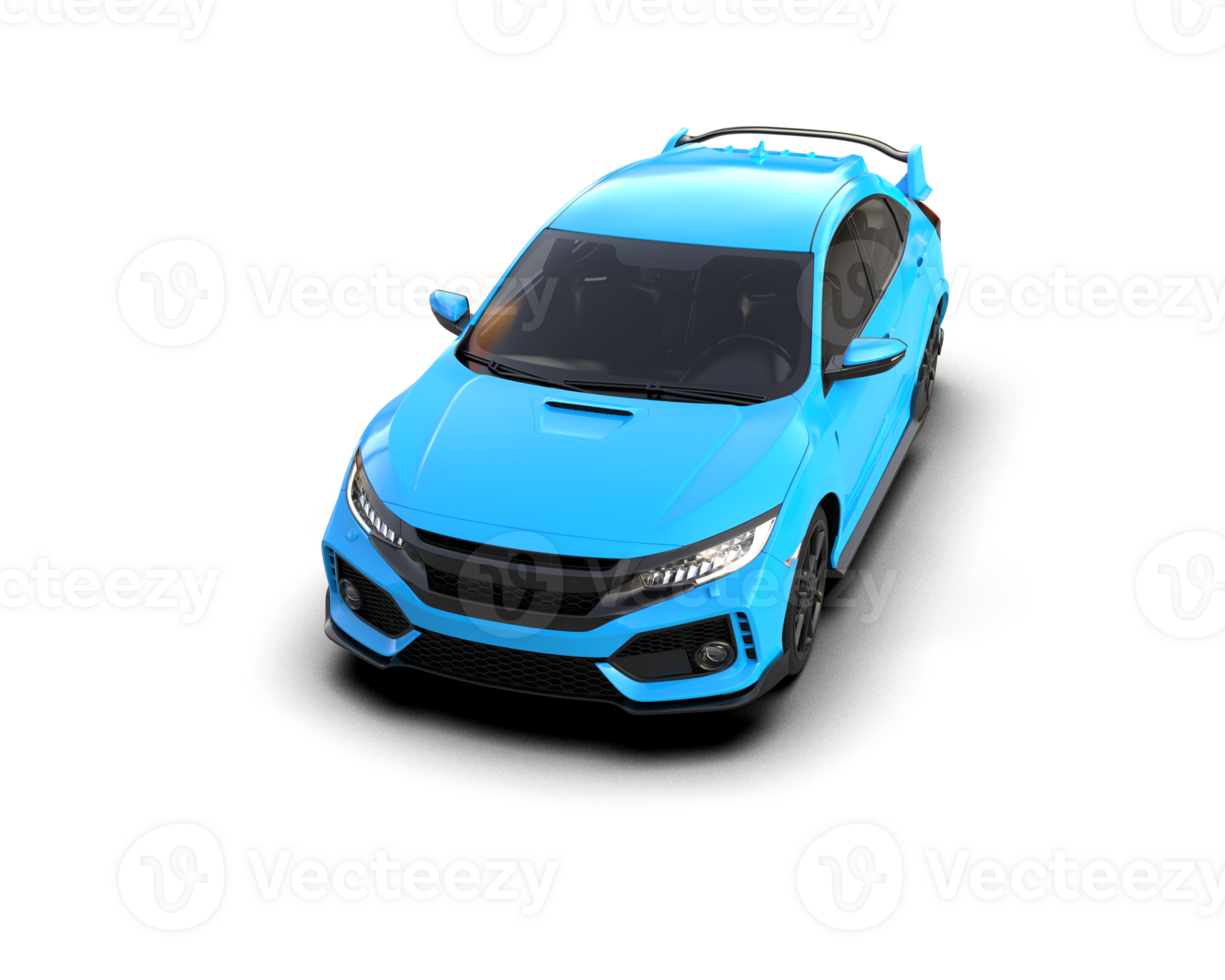 Modern car isolated on background. 3d rendering - illustration png