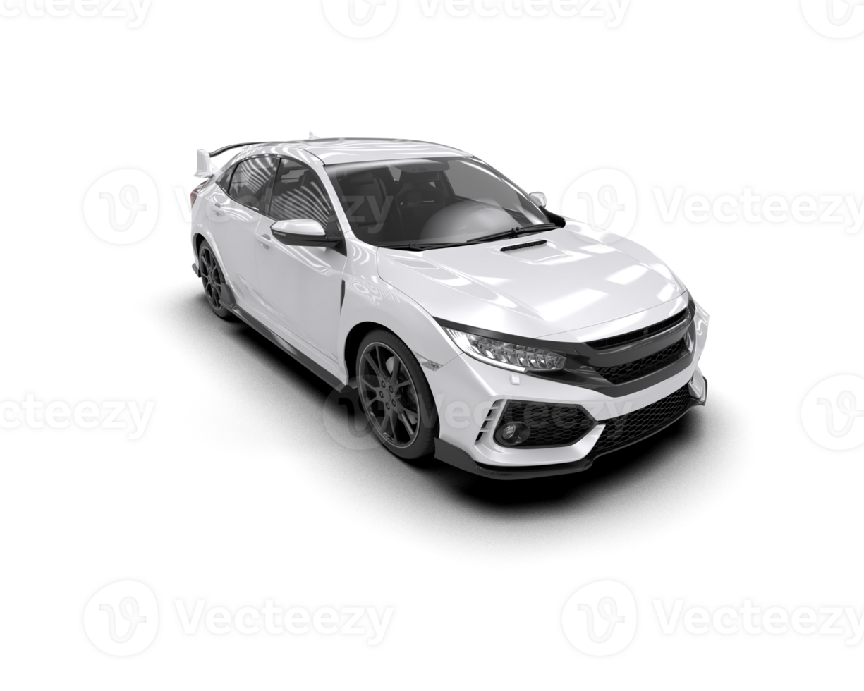 Modern car isolated on background. 3d rendering - illustration png