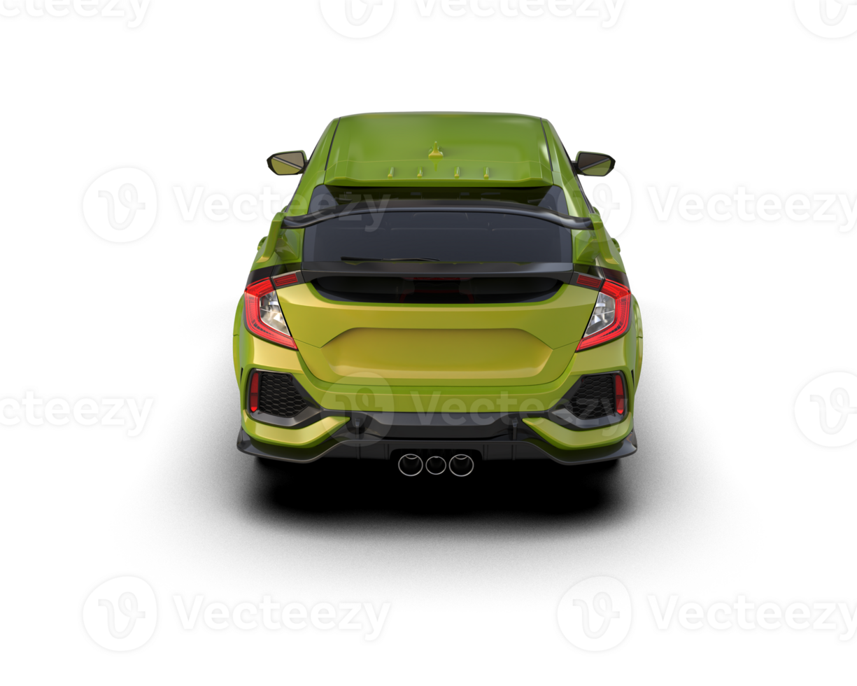 Modern car isolated on background. 3d rendering - illustration png
