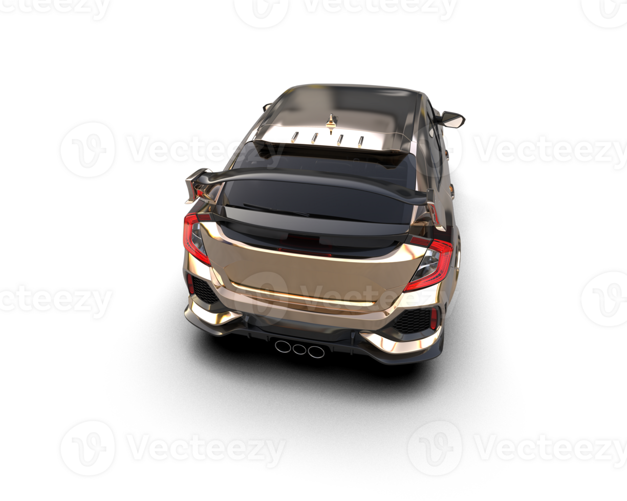 Modern car isolated on background. 3d rendering - illustration png