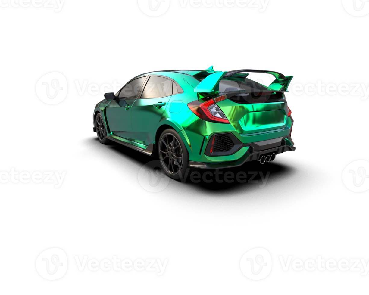 Modern car isolated on background. 3d rendering - illustration png