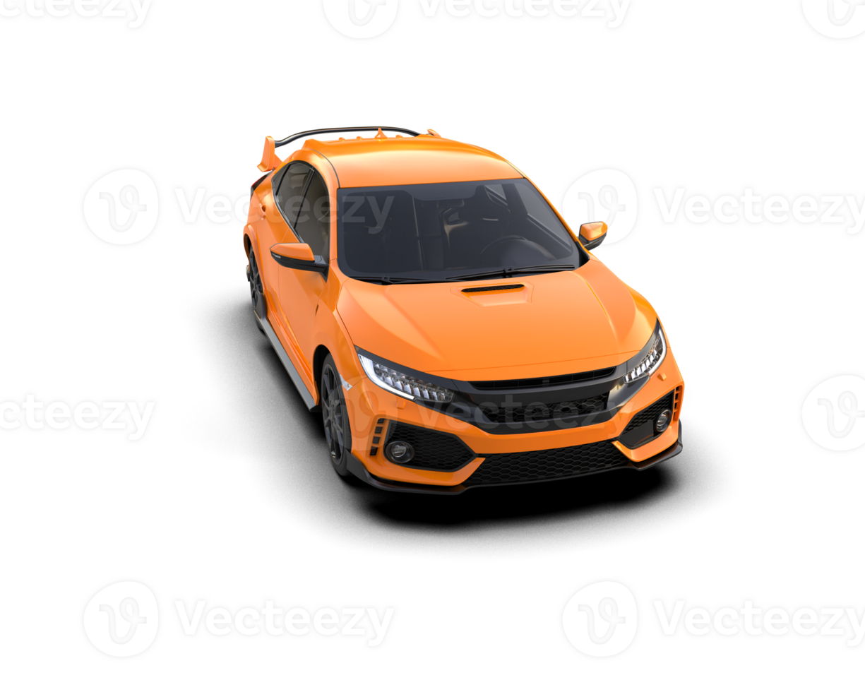 Modern car isolated on background. 3d rendering - illustration png