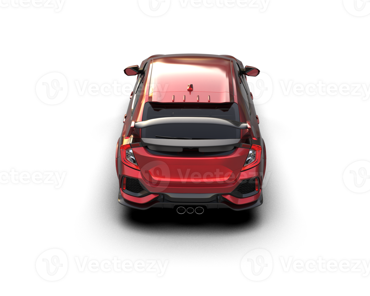 Modern car isolated on background. 3d rendering - illustration png