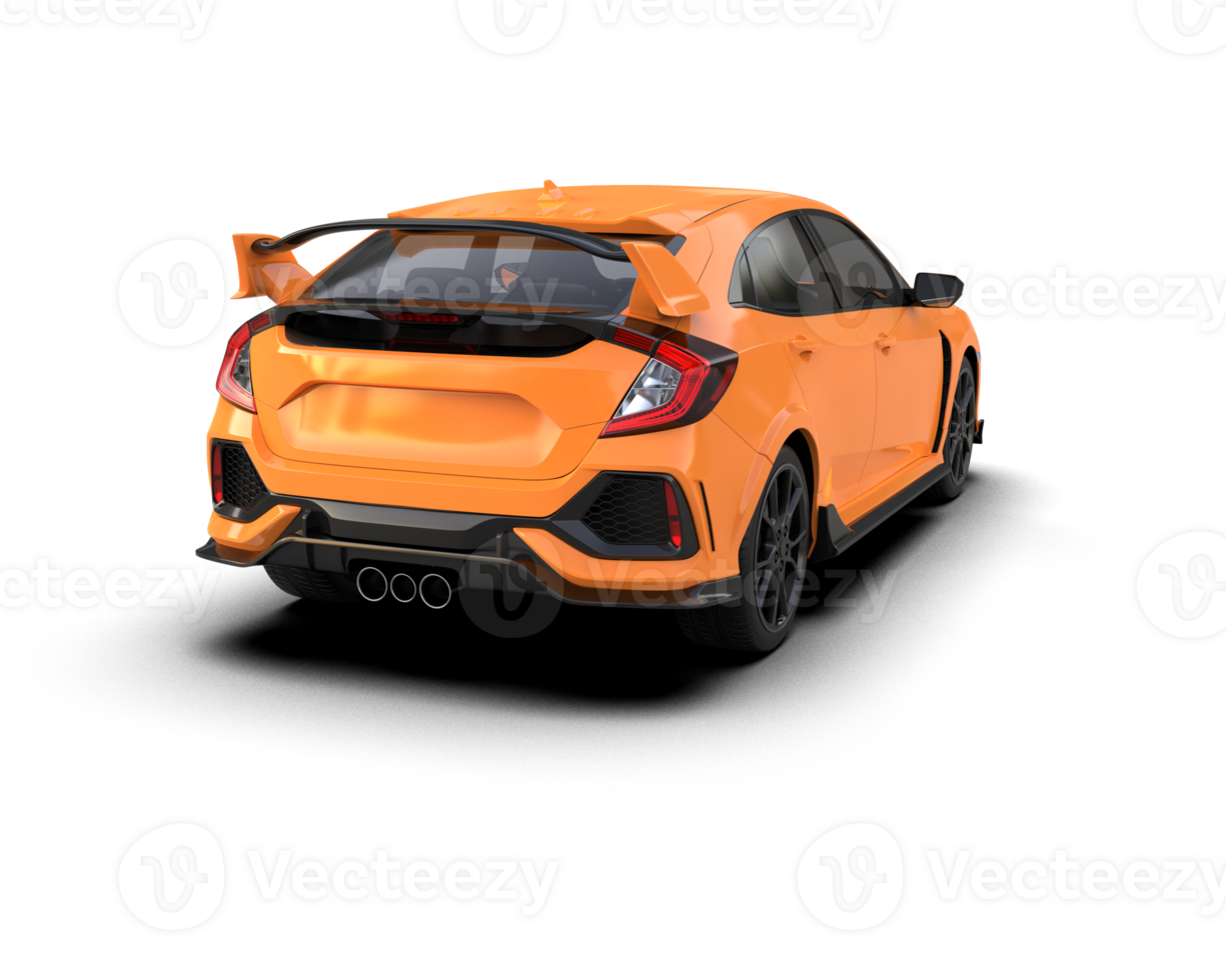 Modern car isolated on background. 3d rendering - illustration png
