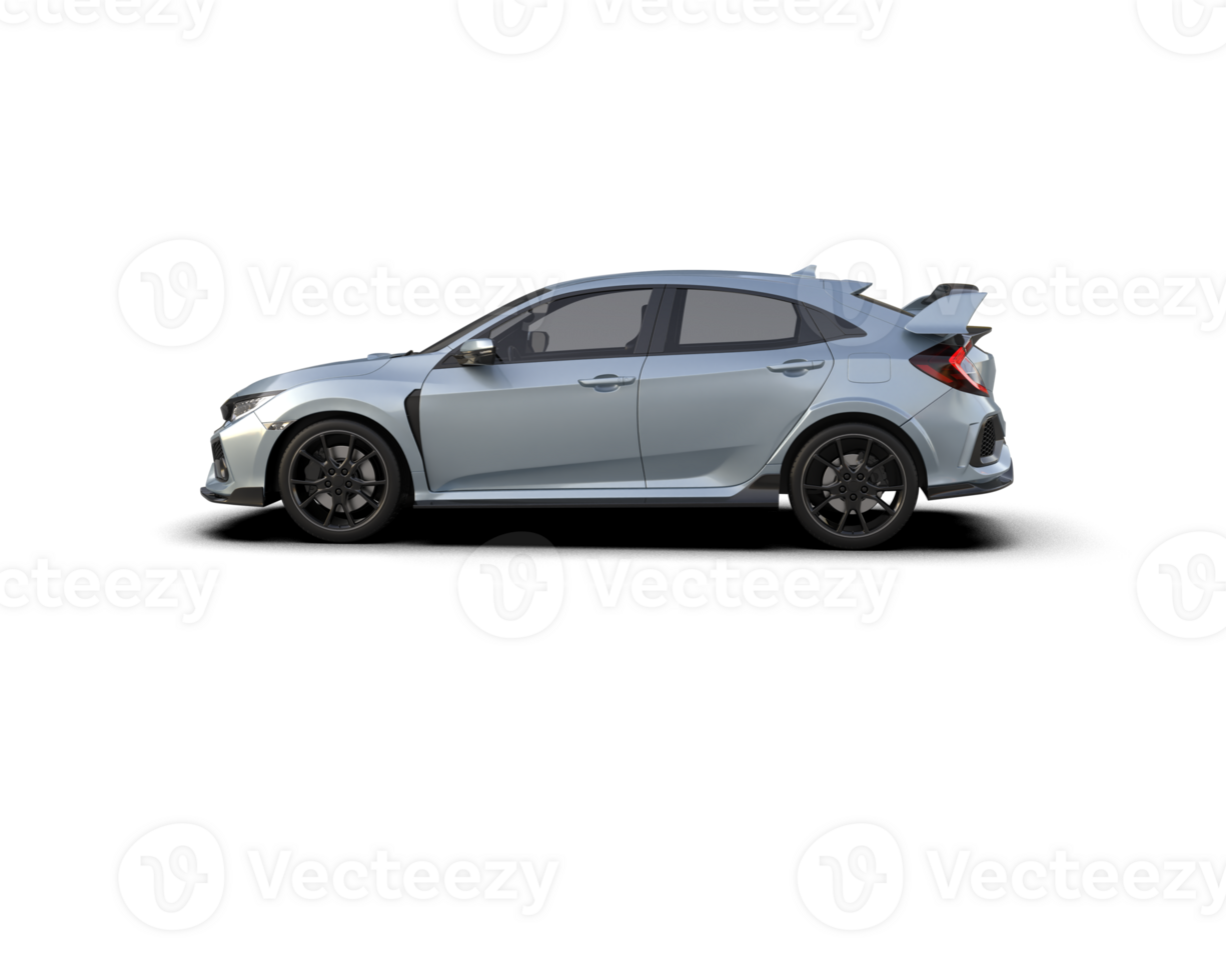 Modern car isolated on background. 3d rendering - illustration png