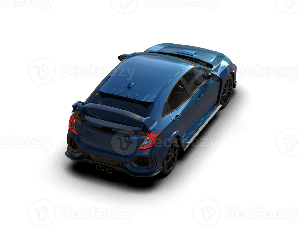 Modern car isolated on background. 3d rendering - illustration png