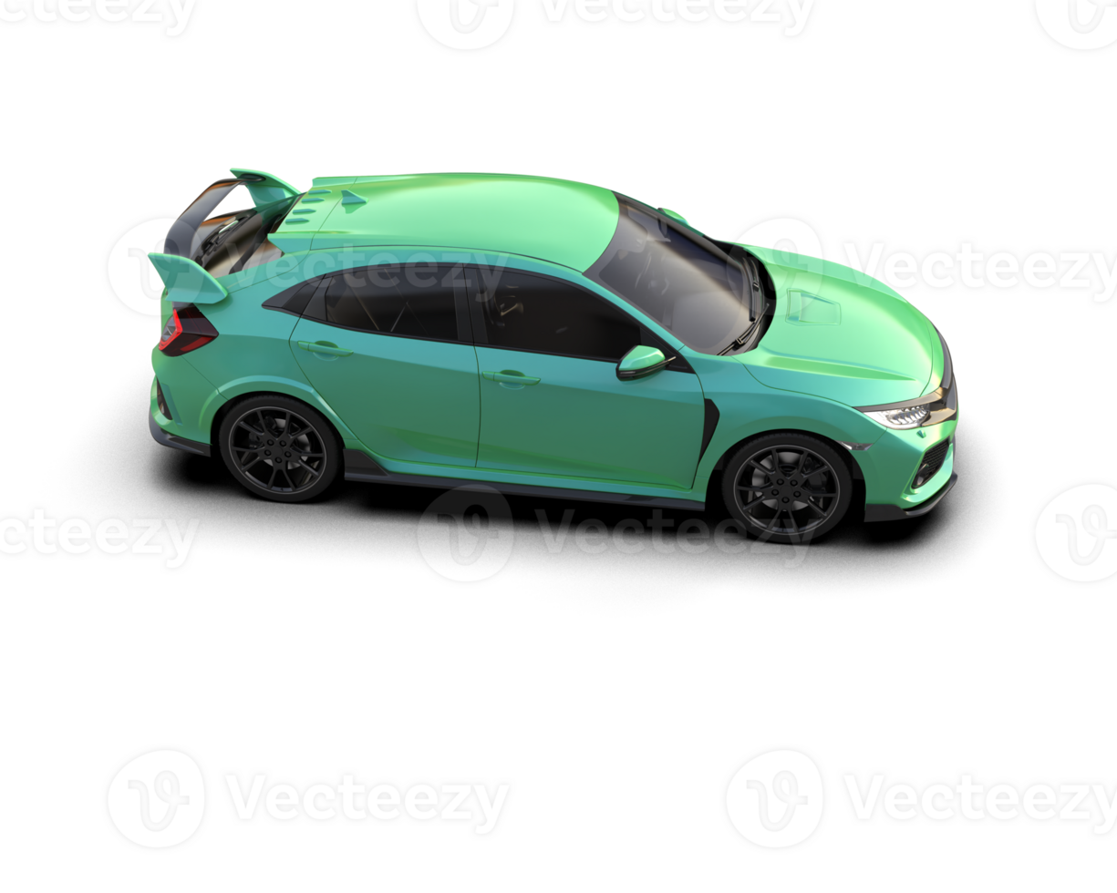 Modern car isolated on background. 3d rendering - illustration png