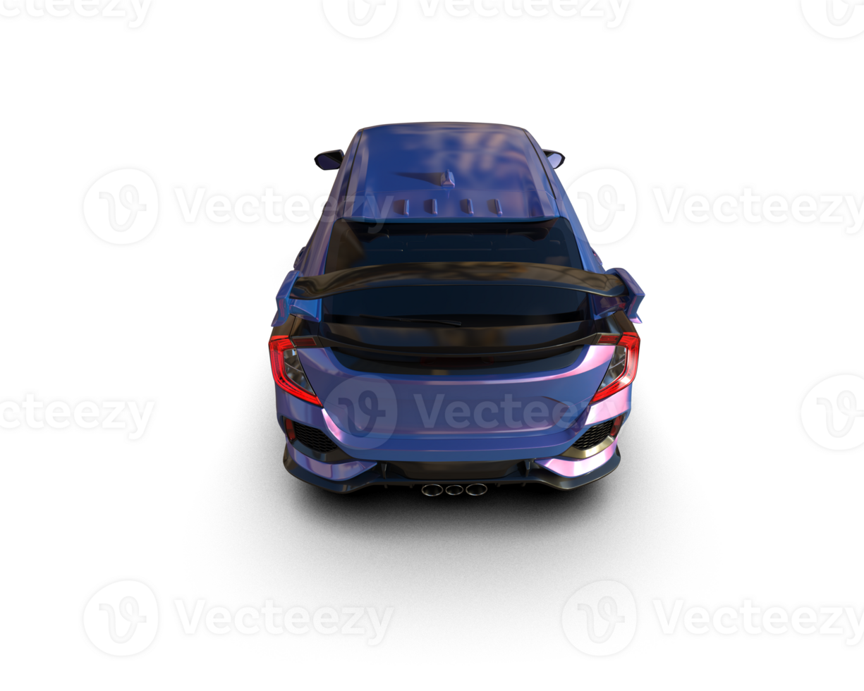Modern car isolated on background. 3d rendering - illustration png