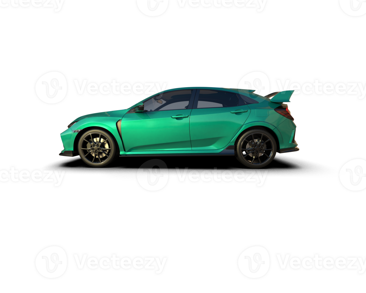 Modern car isolated on background. 3d rendering - illustration png