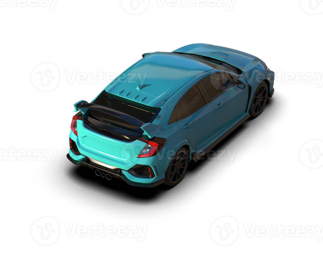 Modern car isolated on background. 3d rendering - illustration png