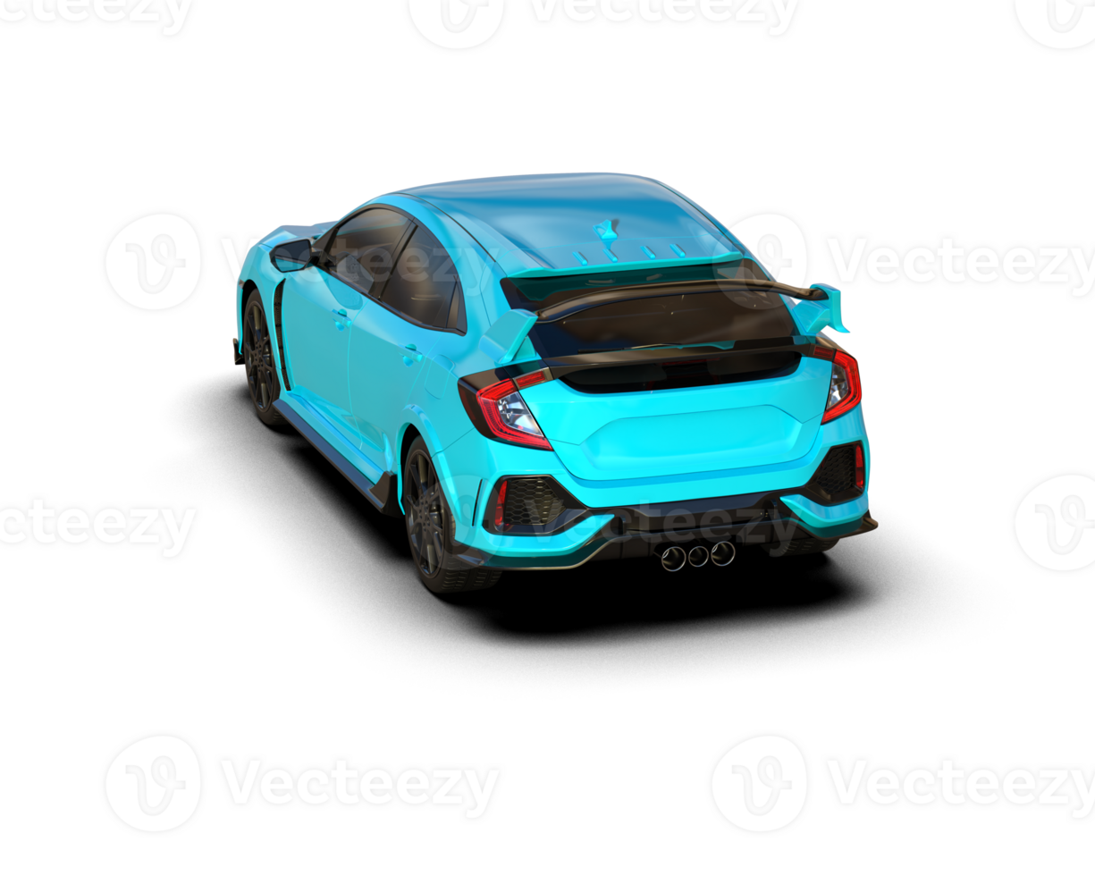 Modern car isolated on background. 3d rendering - illustration png
