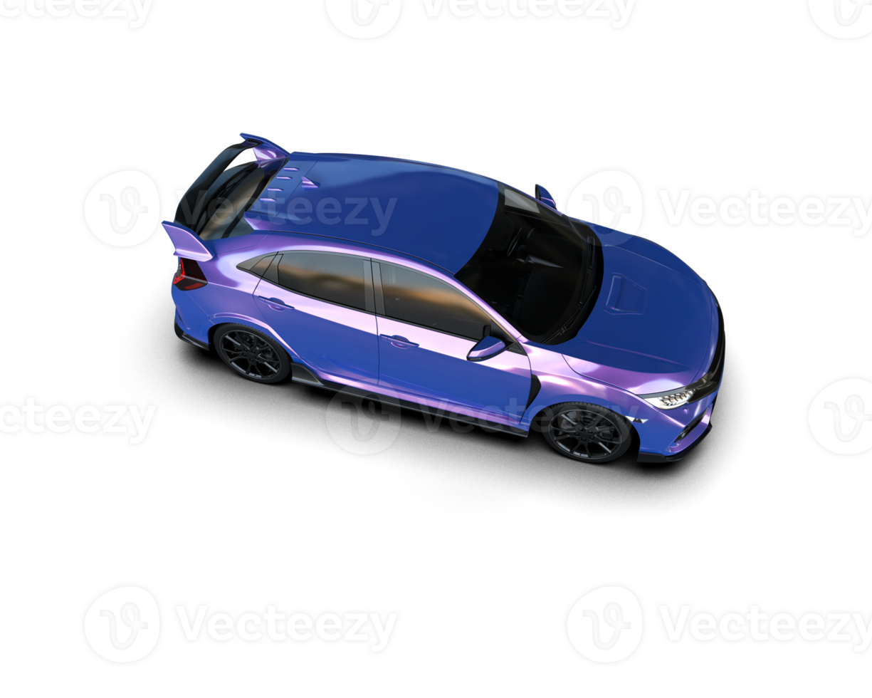 Modern car isolated on background. 3d rendering - illustration png