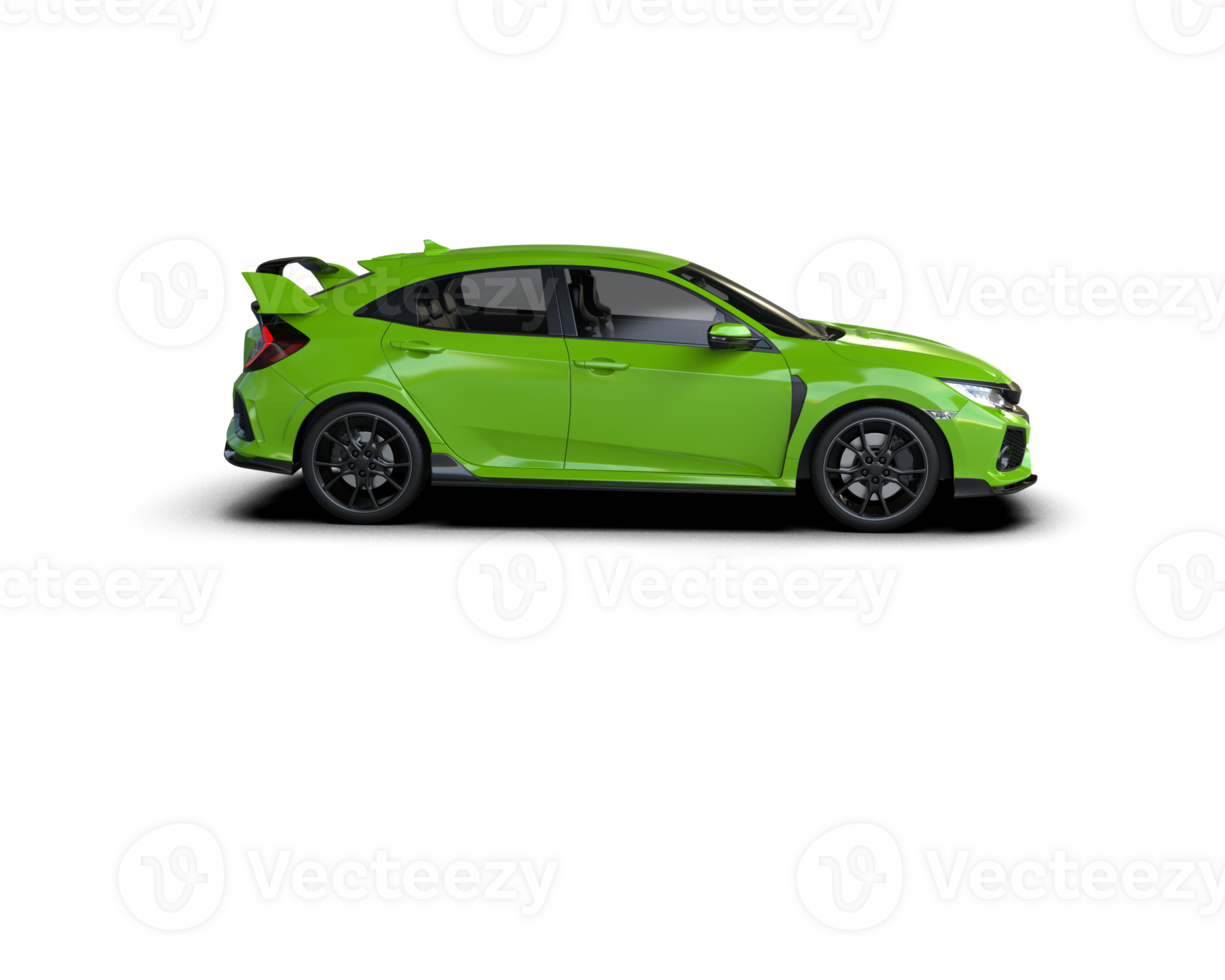 Modern car isolated on background. 3d rendering - illustration png