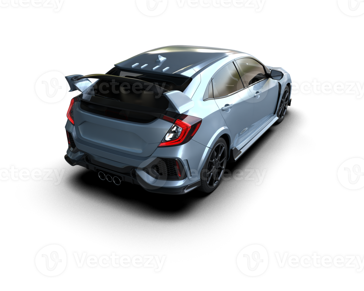 Modern car isolated on background. 3d rendering - illustration png