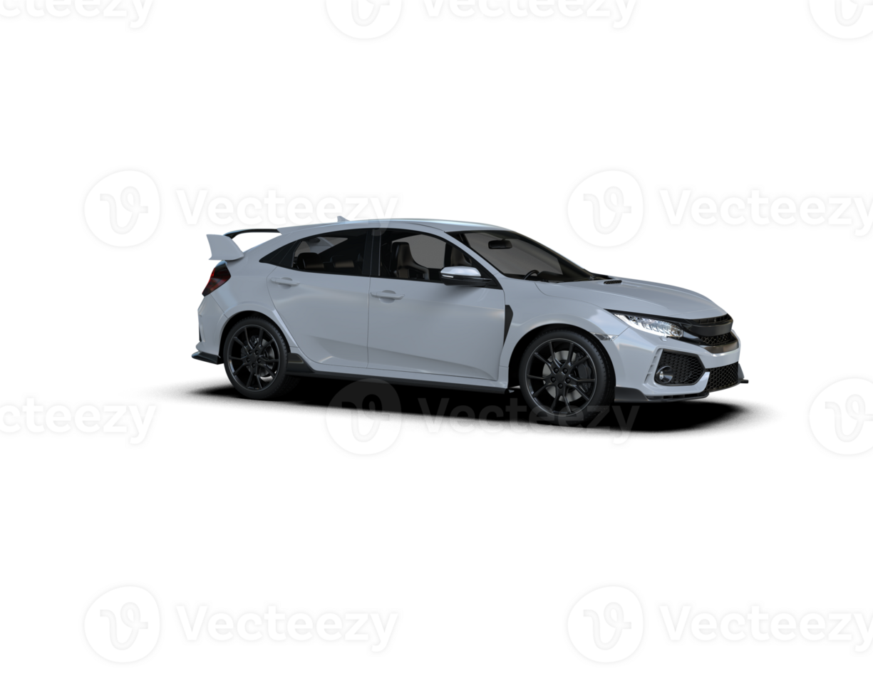 Modern car isolated on background. 3d rendering - illustration png