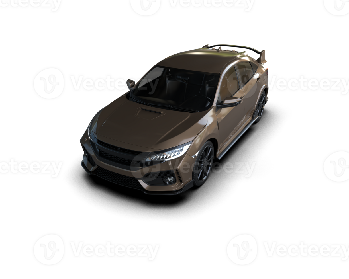 Modern car isolated on background. 3d rendering - illustration png