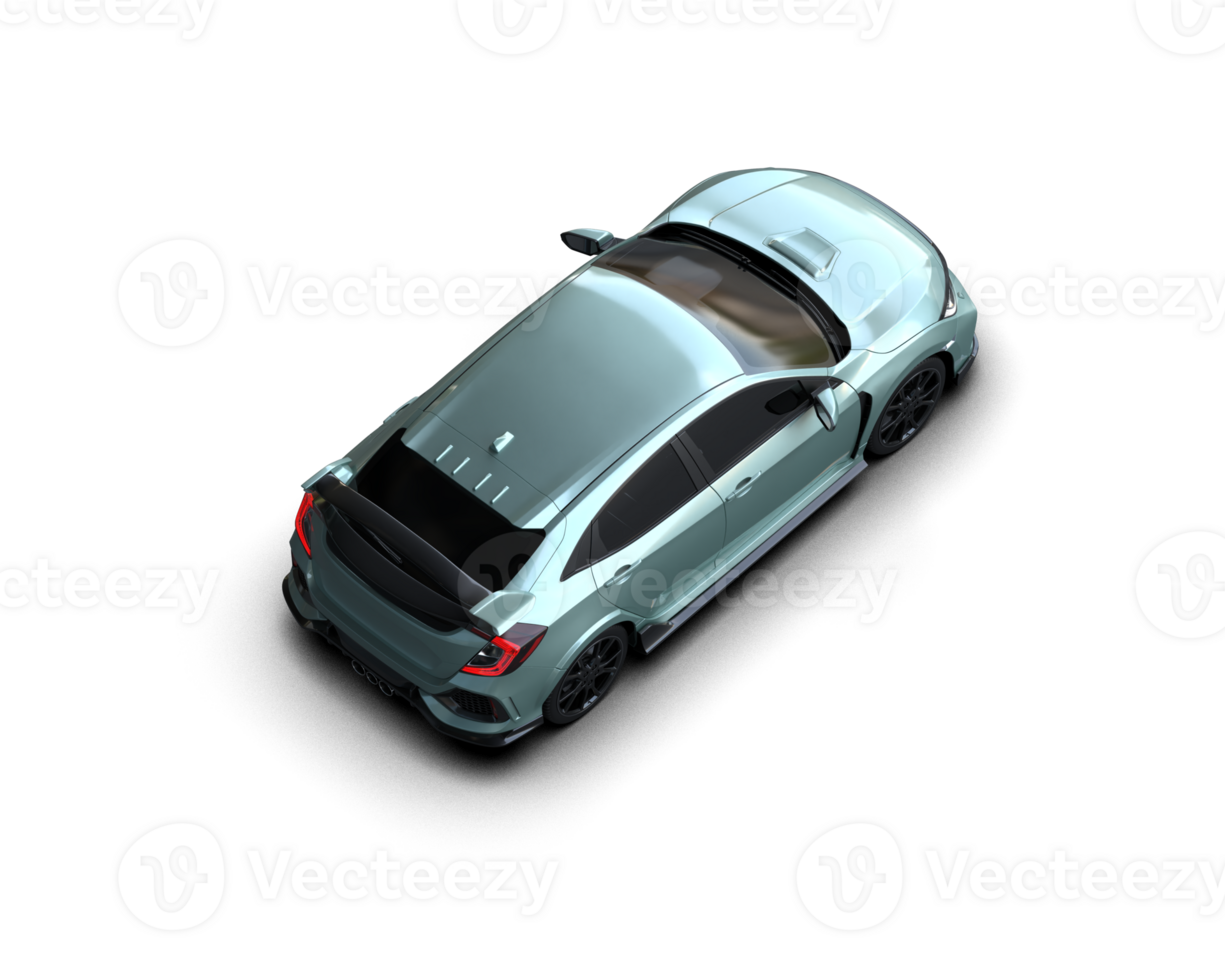Modern car isolated on background. 3d rendering - illustration png