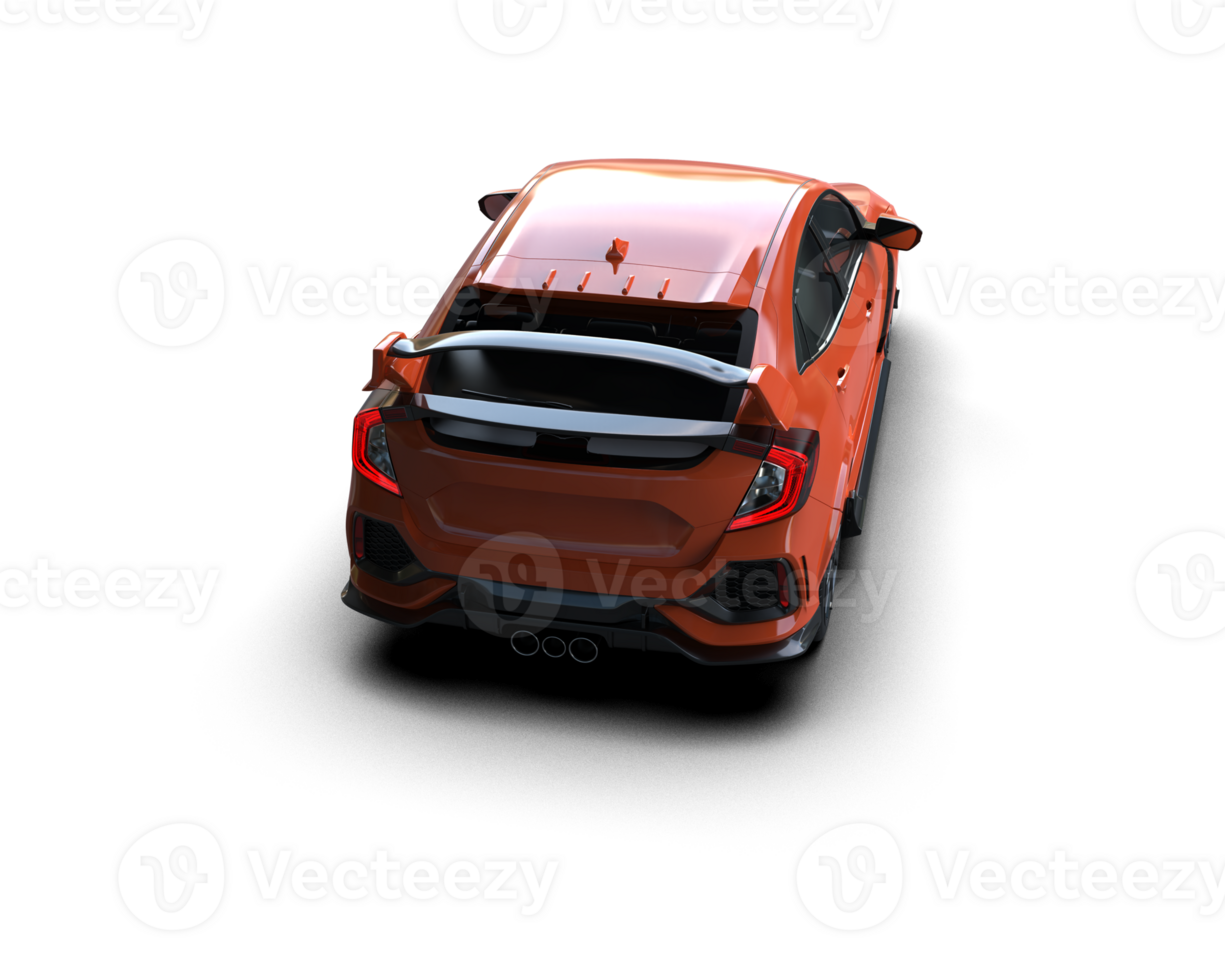 Modern car isolated on background. 3d rendering - illustration png