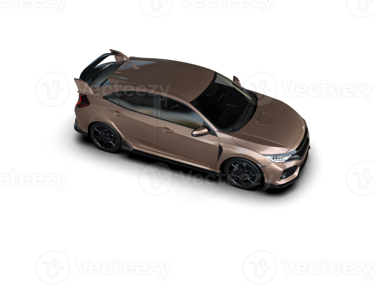 Modern car isolated on background. 3d rendering - illustration png