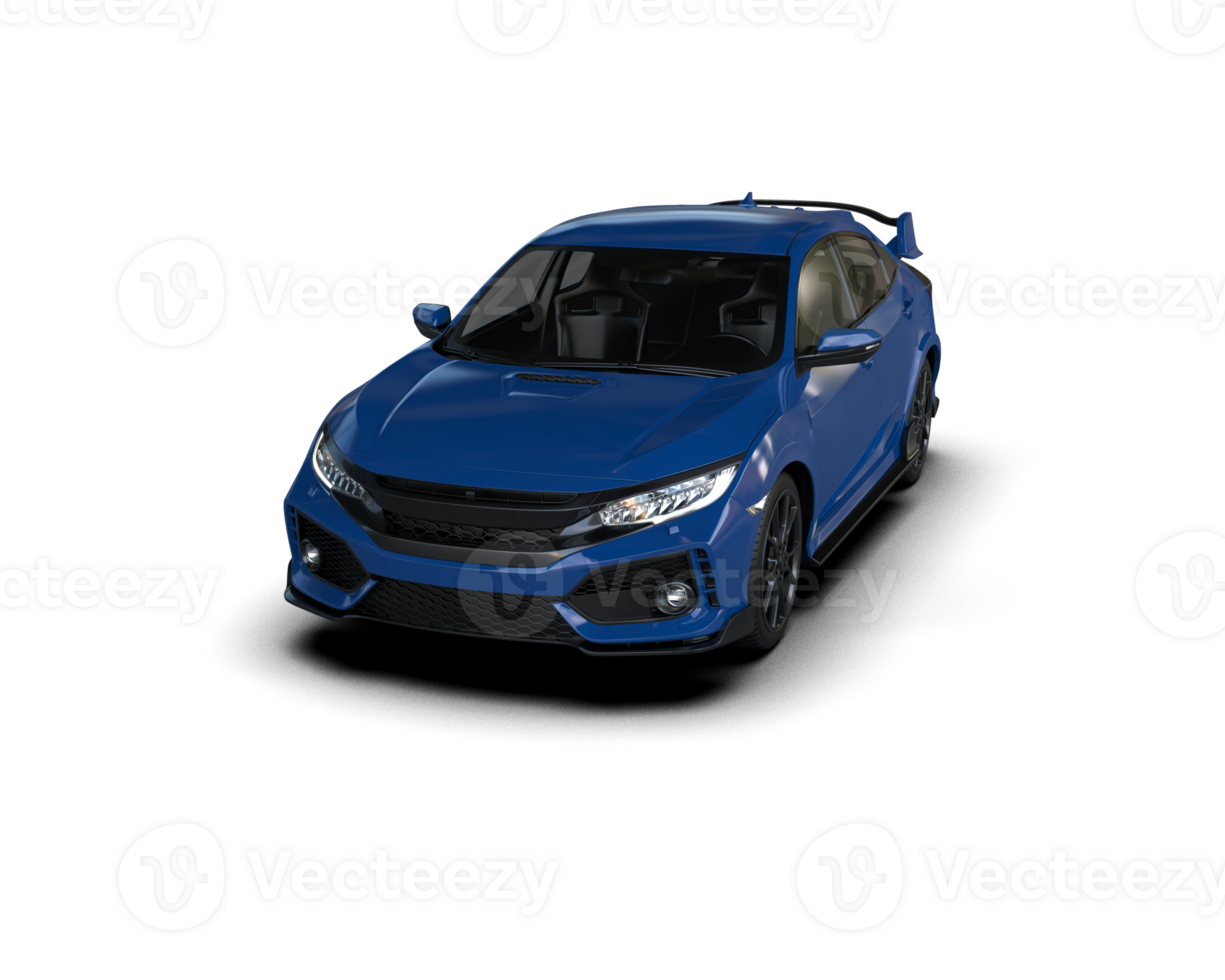 Modern car isolated on background. 3d rendering - illustration png