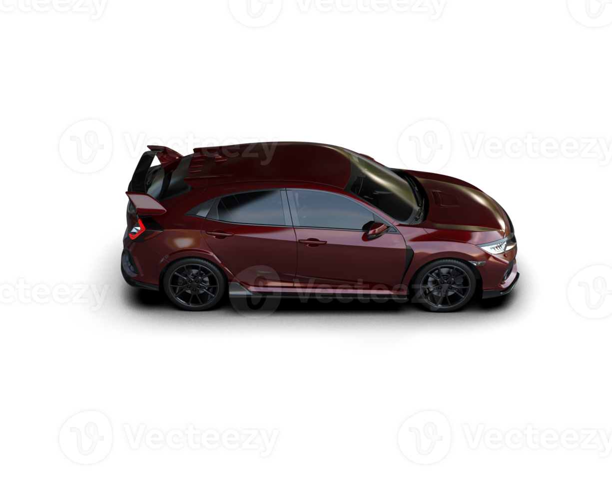 Modern car isolated on background. 3d rendering - illustration png