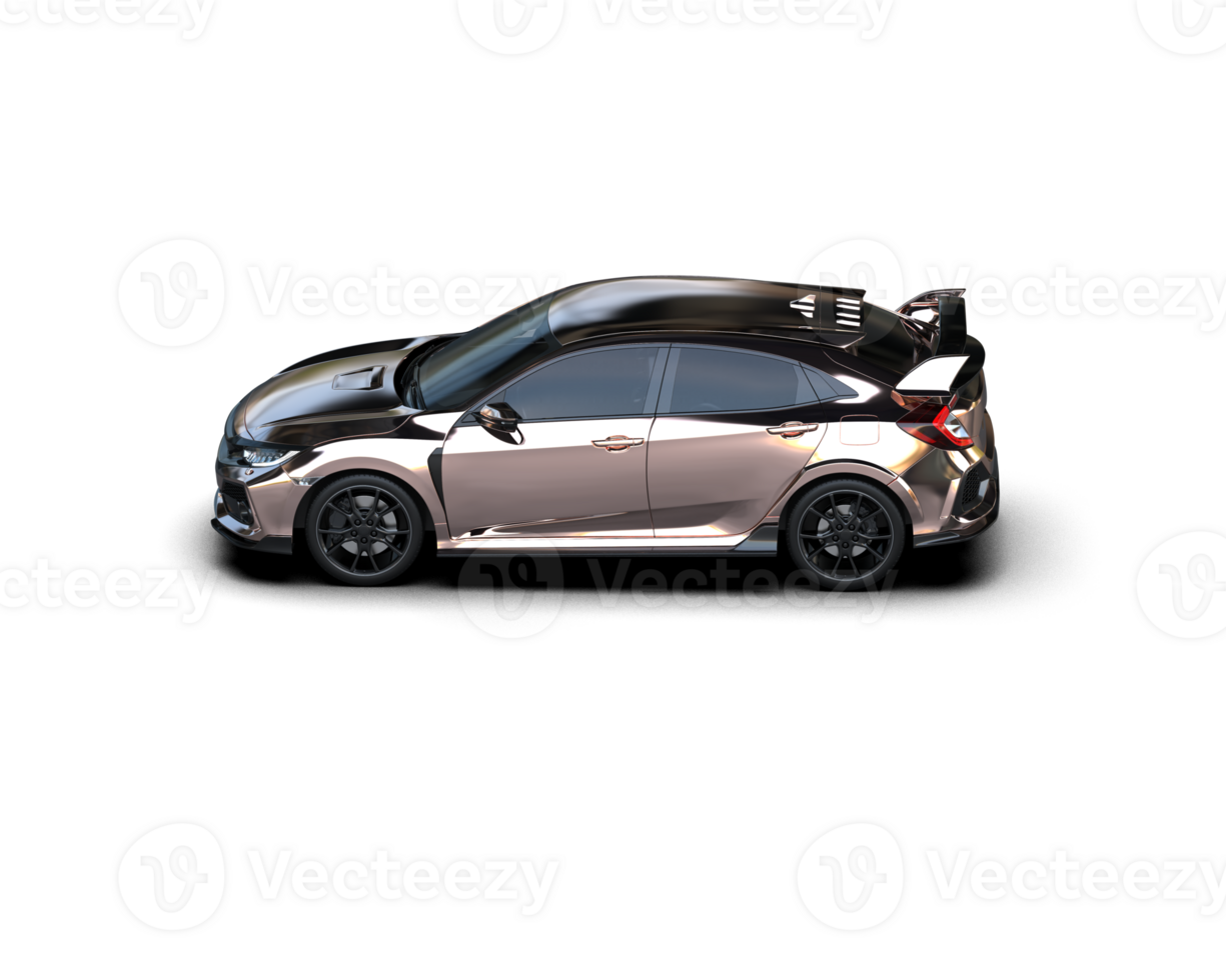 Modern car isolated on background. 3d rendering - illustration png