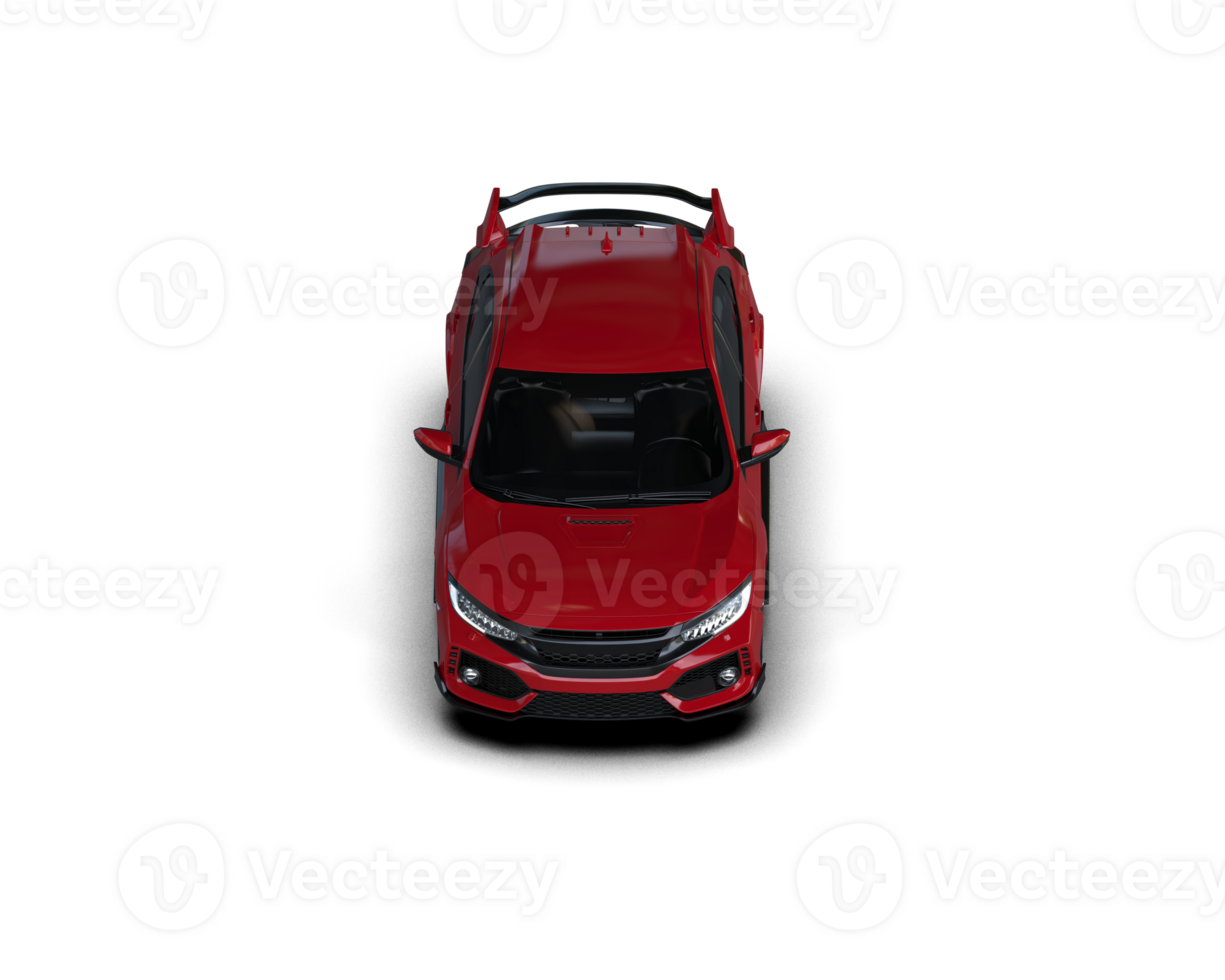 Modern car isolated on background. 3d rendering - illustration png
