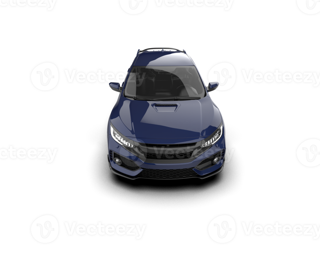 Modern car isolated on background. 3d rendering - illustration png