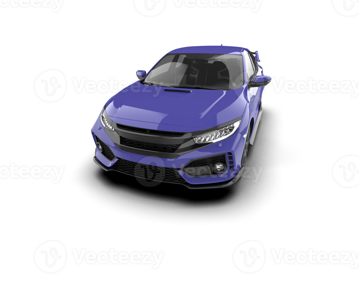 Modern car isolated on background. 3d rendering - illustration png