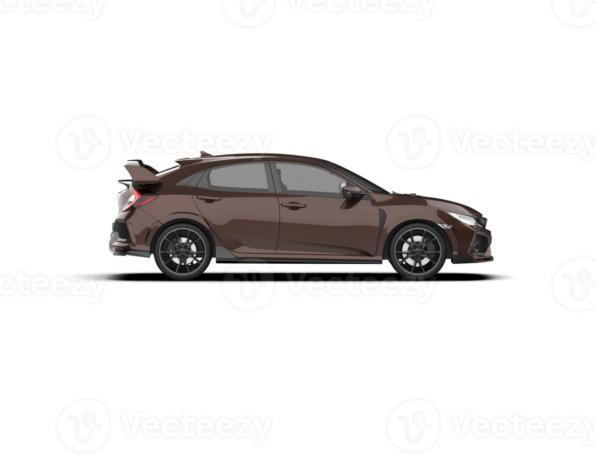 Modern car isolated on background. 3d rendering - illustration png