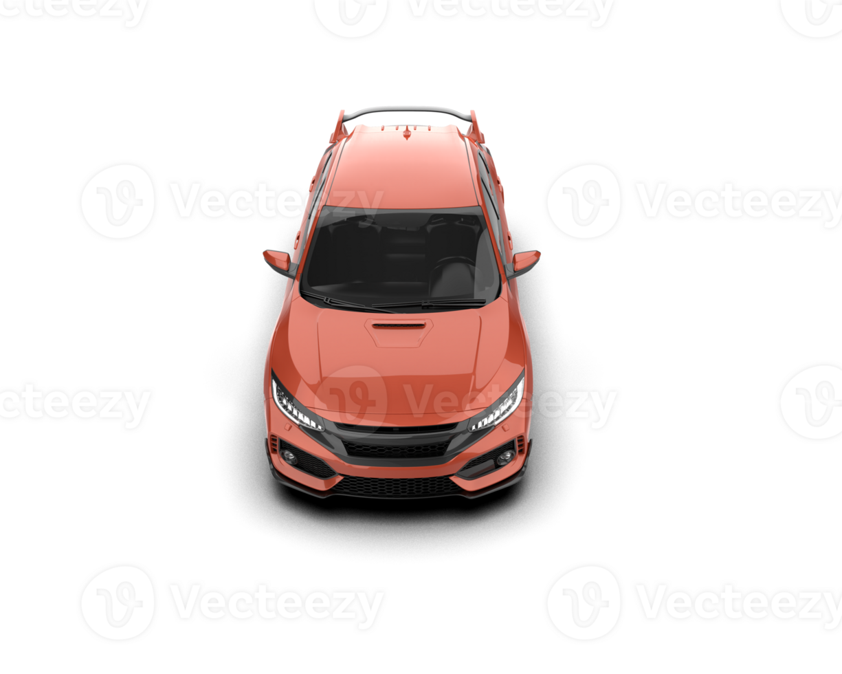 Modern car isolated on background. 3d rendering - illustration png