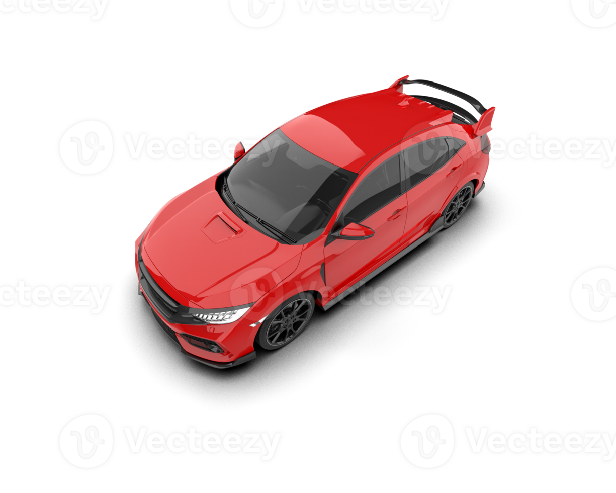 Modern car isolated on background. 3d rendering - illustration png