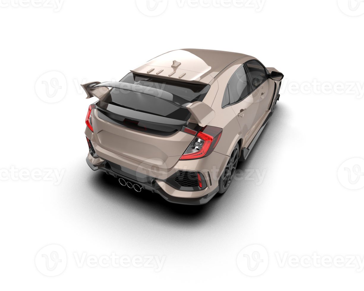 Modern car isolated on background. 3d rendering - illustration png