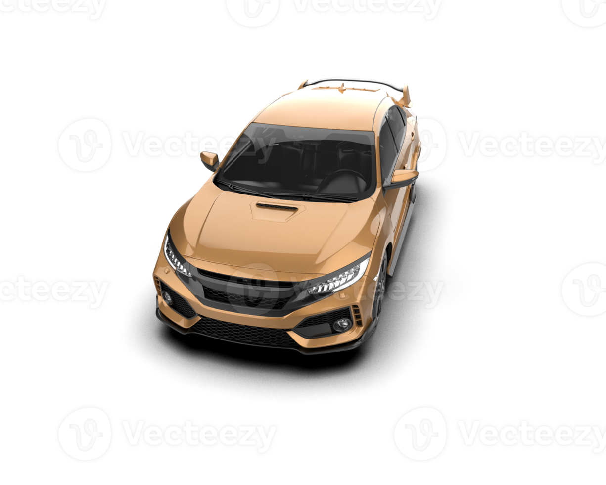 Modern car isolated on background. 3d rendering - illustration png