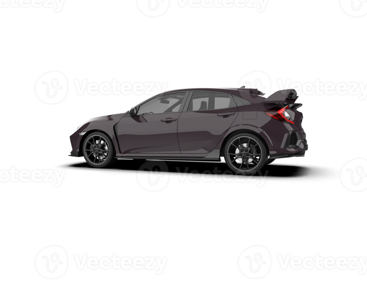 Modern car isolated on background. 3d rendering - illustration png