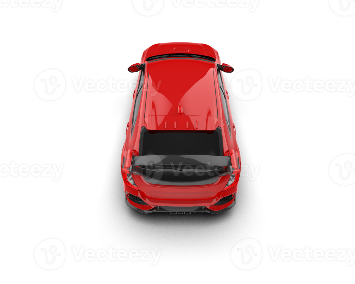 Modern car isolated on background. 3d rendering - illustration png