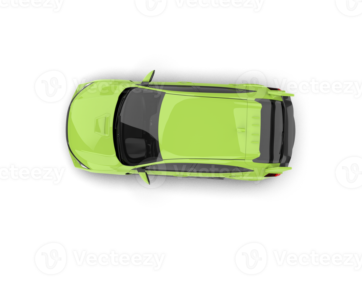 Modern car isolated on background. 3d rendering - illustration png