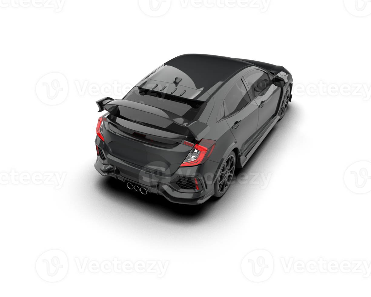 Modern car isolated on background. 3d rendering - illustration png