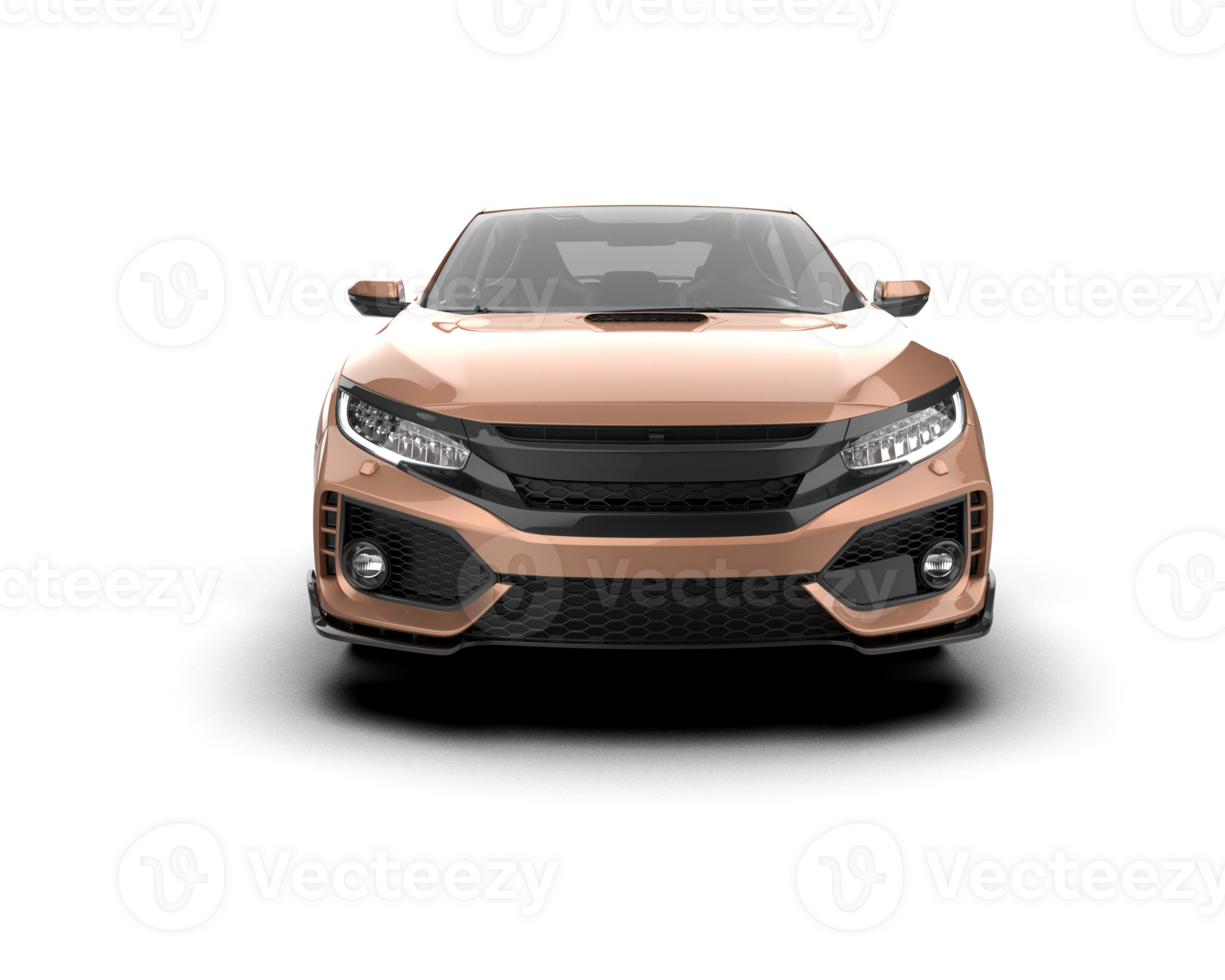 Modern car isolated on background. 3d rendering - illustration png