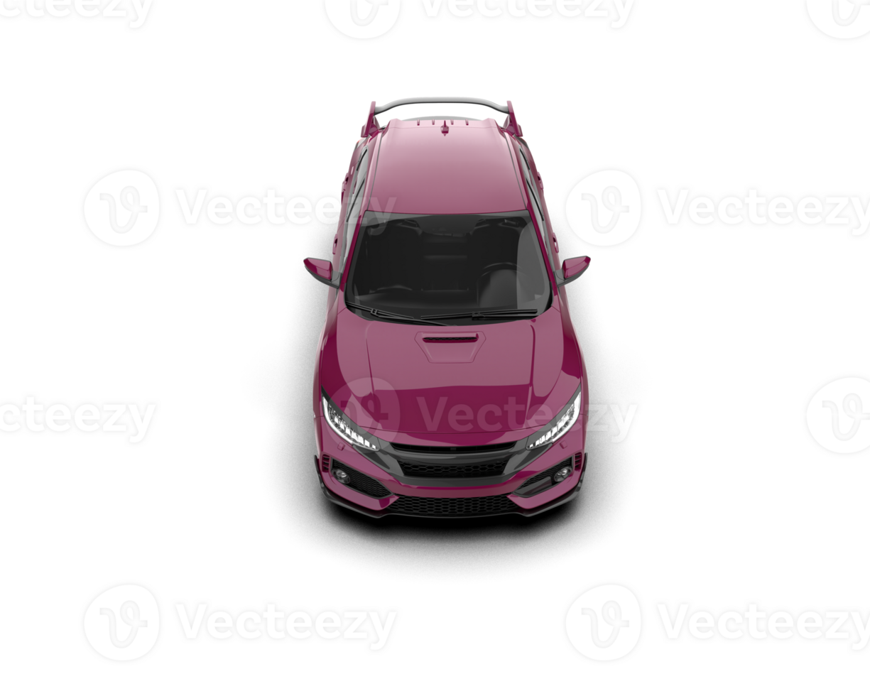 Modern car isolated on background. 3d rendering - illustration png