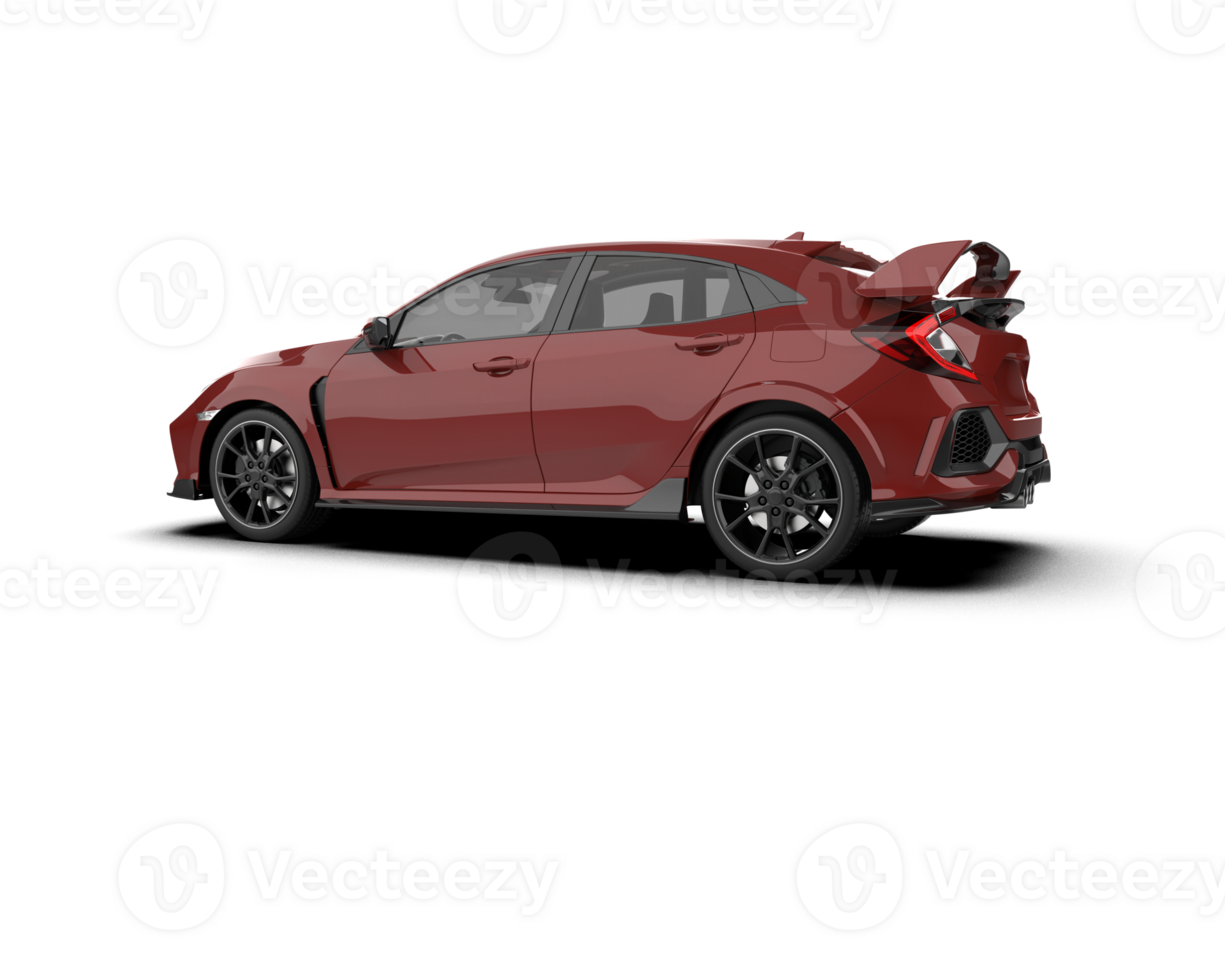 Modern car isolated on background. 3d rendering - illustration png