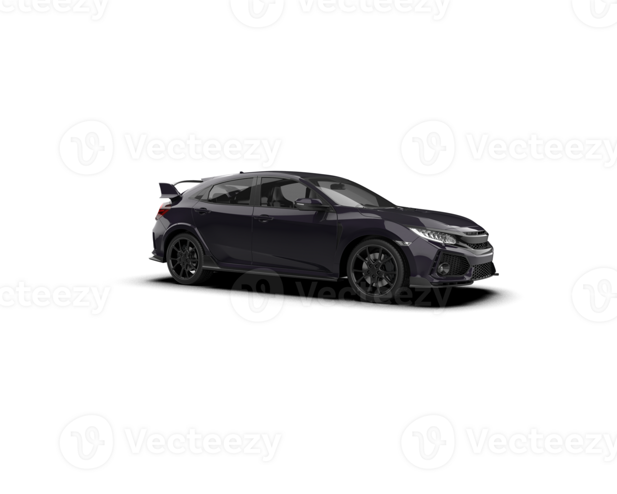Modern car isolated on background. 3d rendering - illustration png