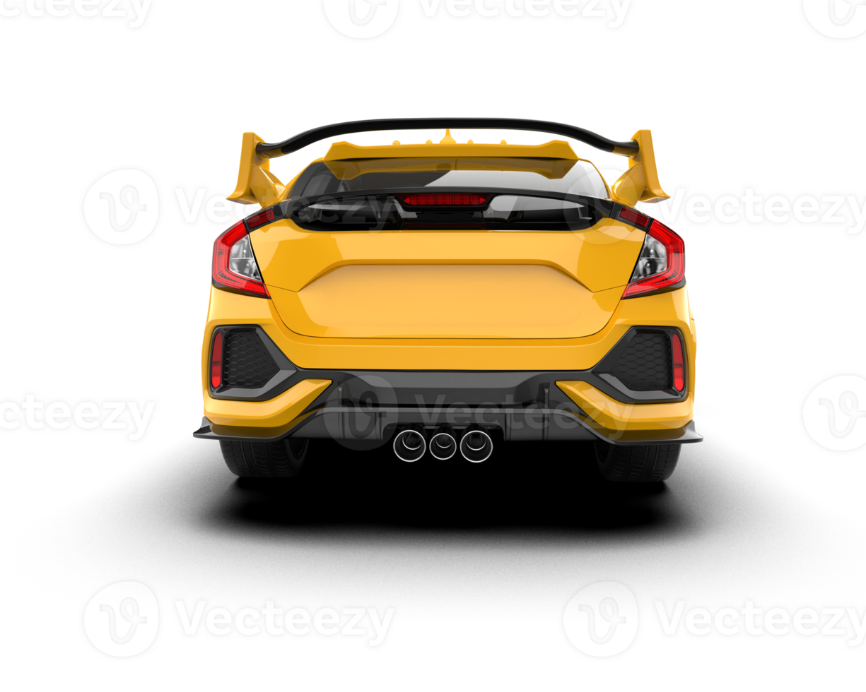 Modern car isolated on background. 3d rendering - illustration png